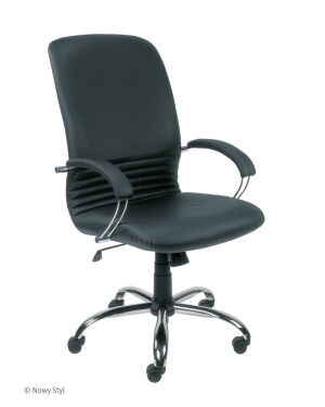 Nowy Styl - Fotel skórzany obrotowy Mirage ST02-CR