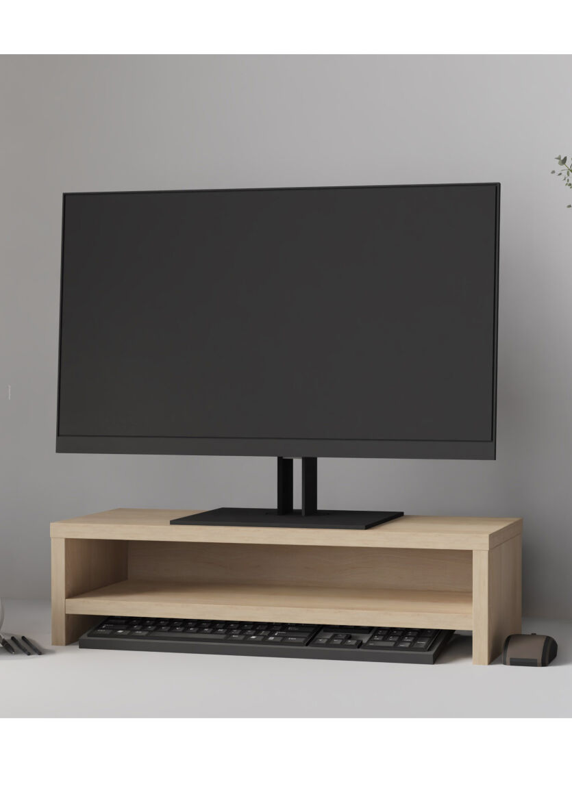 Podstawka półka nadstawka pod monitor na biurko Simple buk