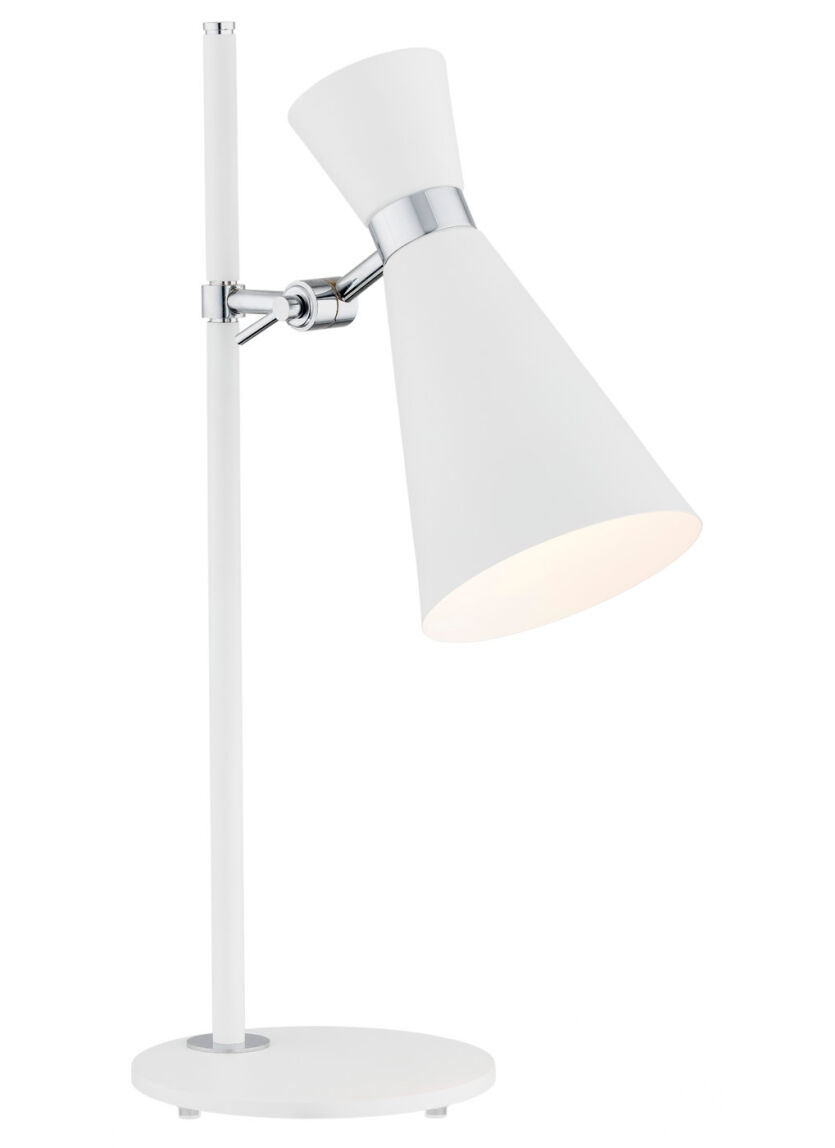 Lampa stołowa biała LUKKA