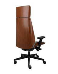 Grospol - Ergonomiczny Fotel Moon Wood HD black - 3