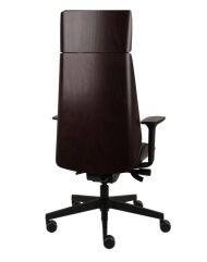 Grospol - Ergonomiczny Fotel Moon Wood HD black - 5