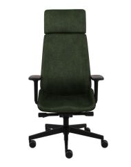 Grospol - Ergonomiczny Fotel Moon Wood HD black - 6