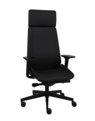 Grospol - Ergonomiczny Fotel Moon Wood HD black - 7