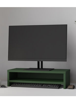 Podstawka półka nadstawka pod monitor na biurko Simple zielona