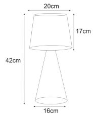 Lampka stołowa Soul Black K-4642 - 6