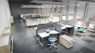 Kontener biurowy, pomocnik dwustronny ze zdrowych materiałów Health to Office - 3