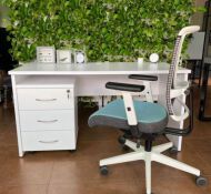 Zestaw biurowy: Biurko BP02/7 + Kontener mobilny BP89 - 2