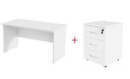Zestaw biurowy: Biurko BP02/7 + Kontener mobilny BP89 - 4