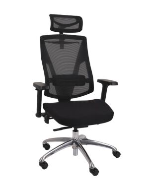 Grospol - Ergonomiczny fotel Futura 4S Plus Czarny Od ręki