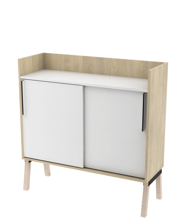 Health to Office szafa ze zdrowych materiałów o wys. 122 cm