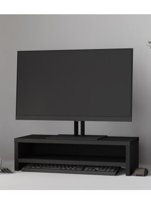 Podstawka półka nadstawka pod monitor na biurko Simple czarna