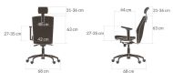 Kulik System - Ergonomiczny fotel obrotowy profilaktyczno- rehabilitacyjny ELEGANCE Od ręki - 4